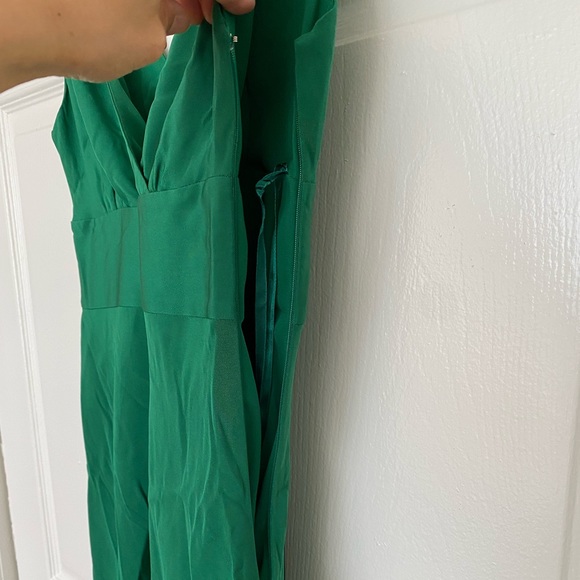 JCREW Sophia Silk Tricotine Dress in Emerald Green SZ P2 - Picture 5 of 7